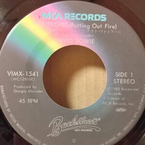 【80s 7inch】デビッド・ボウイー / キャット・ピープル / David Bowie / Cat People (Putting Out Fire) VIMX-1541 ジョルジオ・モロダーの画像2