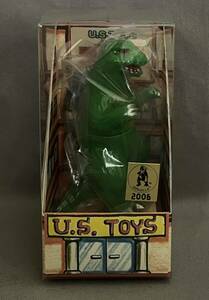 U.S.TOYS ビル箱 ゴジラ 1962 まめ色 緑 レトロ 怪獣 ソフビ BB キングコング GODZILLA キンゴジ USTOYS ユーエストーイズ 