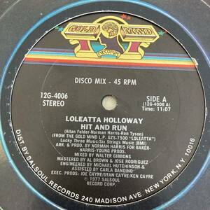 Loleatta Holloway - Hit And Run 12 INCH