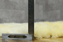 PB4CK107a 未使用保管品 ボーロン BOWRON ムートンラグ ニュージーランド産 ラムスキン カーペット マット 羊毛 絨毯 ミッドセンチュリー_画像7