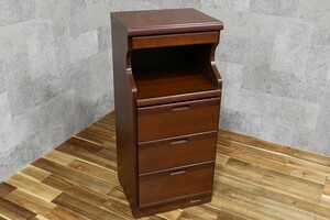 PB4CK115c DAISO telephone stand W38cm side chest niyato- material retro do lower adjustment chest of drawers sideboard display shelf console inspection ) Vintage 