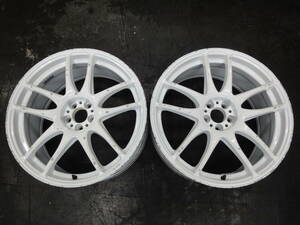 ２本★WORK　エモーション　KIWAMI　19インチ　8.5J　IS42　PCD100-5H★キズ多数有り　ジャンク品★BRZ　86