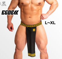 【瞬殺完売！】EGDE 天涯比隣 越中 褌 黒 L～XL/黒猫 六尺 GMW goodmenwear PPG propagandaプロパガンダ GX3 TMコレクション_画像1