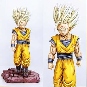 ドラゴンボールZ リペイント SOLID EDGE WORKS THE出陣 超サイヤ人孫悟飯 オリジナル台　2D 二次元彩色　