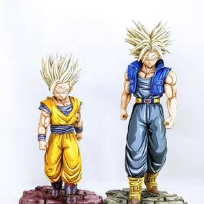 ドラゴンボールZ リペイント SOLID EDGE WORKS THE出陣 超サイヤ人トランクス オリジナル台座 2D 二次元彩色 の画像2