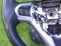 CR-Z ZF1 ZF2　純正　ステアリング ハンドル エアバック欠品 レザー製 スイッチ・パドルシフト付_画像2