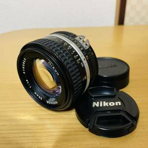 Nikon Ai-S NIKKOR 50mm F1.4 Nikon AIS Nikkor MF lens single burnt point F mount lens 