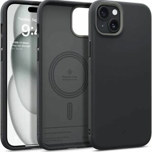 Caseology iPhone15 用 ケース MagSafe対応 ブラック 耐衝撃 ブラック