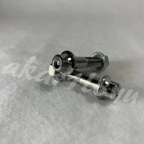 (即納可)(送料無料)(新品)ピアスボルト M7×32mm クロームメッキ ナット付 160本【リバレル/フッツーラ/MAE/BBS RS/MAE/ケーニッヒ/OZ】の画像2