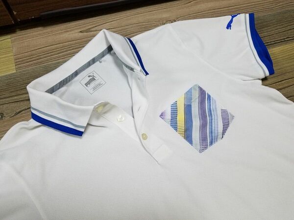 ★プーマ★PUMA GOLF 18ホールロゴ ポケットポロシャツ サイズL