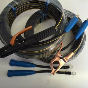 Удобно отличить сборку сборки Новая сварка Fuji Electric Wire WCT22SQ Желтая линия 10 м (линия держателя+линия заземления) Включена в готовый продукт