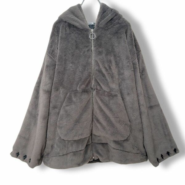 NIER CLOTHING ふわもこBIG HOOD×WIDE SLEEVE OUTER