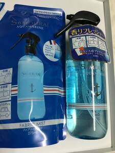 送料無料◆ALAINDELON大容量300ml ＋275ml詰め替用/サムライアクアマリンファブリックミストSP300ml ＋詰め替用/あのアクアマリンの香り♪