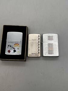 Y04011　　Zippo ジッポー Hawaii DOLPHIN イルカ ジッポ ロゴ 火花有り オイルライター 喫煙具 3点