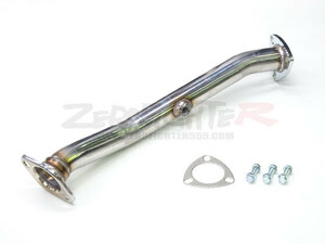 送料B★GE8フィットRS ゼロファイターステンレス触媒ストレートパイプ★L15B VTEC JDM USDM 直菅 コンバーター Exhaust Down Pipe cat