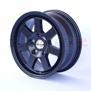 送料E★ゼロファイターZEKEマットブラック 15x7J+35 PCD114.3/5H★ジークEK9 DC2 DB8シビックタイプR インテグラ T-R TYPER JDM USDM90年代の画像4