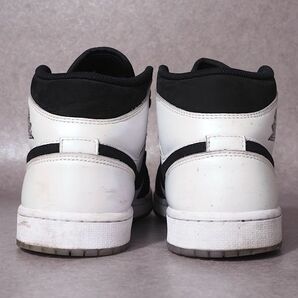 ナイキ NIKE 4-SC059 AIR JORDAN1 MID エアジョーダン1 ミッド ホワイト ブラック 27 メンズの画像5