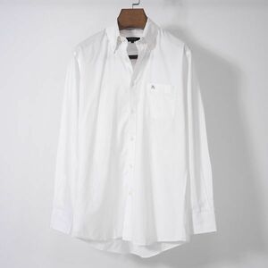  superior article Burberry Black Label Burberry 4-TD046 cotton long sleeve shirt white 39 men's 