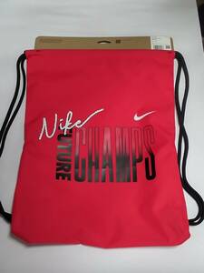 ナイキ Nike 2024NEW ランドリーバッグ ジムサック デイバッグ FN1793-657(レッド) 12L 35cm×46cm ②