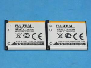  FUJI FILM 未使用品 純正バッテリー NP-45 ２個 管理674