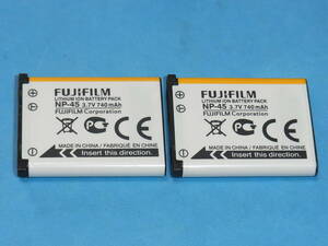 FUJI FILM 未使用品 純正バッテリー NP-45 ２個 管理697