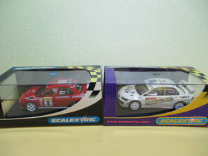 SCALEXTRIC 製　MITSUBISHI LANCER EVO7 WRC / 2台セット