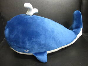 《玩具》ぬいぐるみ「HAPiNS：HAPi Cool くじら クッション」 高さ：約20cm位 ひんやりアニマル抱きぐるみ 鯨(クジラ) キャラクター