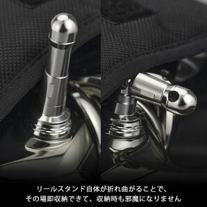 ゴメクサス 正規 シルバー R6 リールスタンド 48mm スピニングリール ダイワ (Daiwa) シマノ (Shimano) イグジスト ツインパワー ステラの画像3