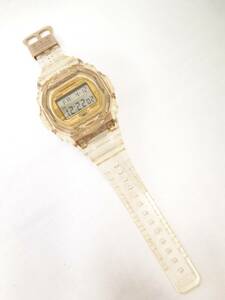 【中古】☆稼働品☆ CASIO カシオ G-SHOCK Gショック DW-5735E-7JR 35周年記念限定 メンズ 腕時計 グレイシアゴールド 本体のみ【6550】