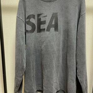 WIND AND SEA SEA (P-Dye) L/S Tee Charcoal Blackウィン ダン シー シー (P-ダイ) L/S Tシャツ チャコール ブラック