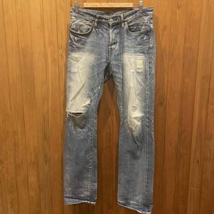 【31】HYSTERIC GLAMOUR スタッズ デニムパンツ NEW COWBOY ヒステリックグラマー スタッズ ダメージ ジーンズ オゾンコミュニティ