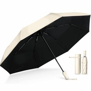 AB-2☆ 国内機関UVカット率100%認証 日傘 折りたたみ傘 完全遮光 晴雨兼用 男女兼用 ワンタッチ自動開閉 ザクラシックトーキョーの画像1