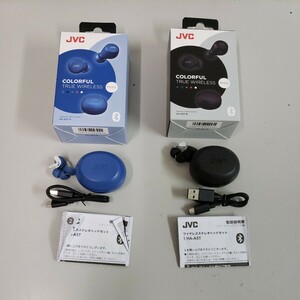 604y2410JVCケンウッド JVC HA-A5T-B ワイヤレスイヤホン Bluetooth ブラック JVCケンウッド JVC HA-A5T-A ２個セット