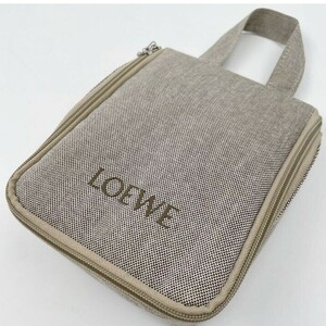 1 jpy ~* unused * rare LOEWE Loewe top class men's second bag clutch bag handbag gray 