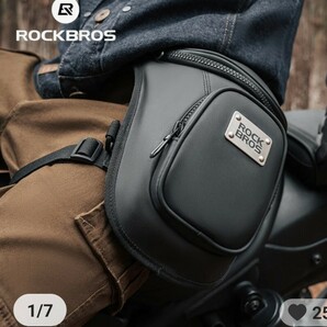 送料無料 新品 未使用 Rockbros ロックブロスレッグバッグ ウエストバッグ ショルダーバッグ ツーリングバッグの画像1
