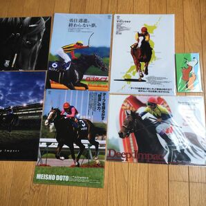 JRA　未開封　クリアファイル　ヒーロー列伝　6枚セット　付箋セット付き　競馬　非売品