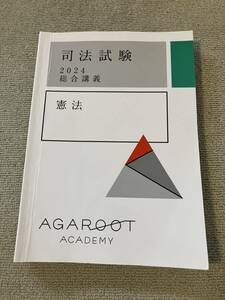 最新 アガルート 2024 総合講義300 憲法 司法試験 予備試験 法科大学院 法学部 ロースクール 未裁断 agaroot academy 