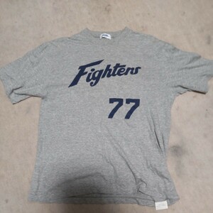 日本ハムファイターズ中日ドラゴンズ大島康徳背番号77。LサイズTシャツ着丈約６７センチ