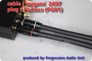 □□ mogami 2497＋RCA Gp_plug（PG01）/0.45m×2本