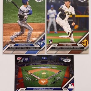 Topps Now MLB開幕戦 大谷翔平 松井裕樹 ソウルシリーズ 全3種類セット