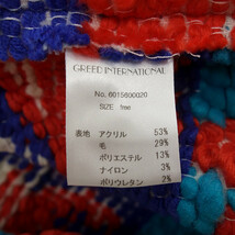 【特別価格】GREED INTERNATIONAL ノーカラー マルチカラー コート マルチカラー レディース-_画像4