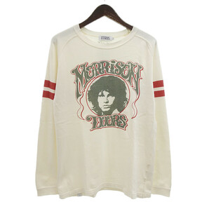 【PRICE DOWN】HYSTERIC GLAMOUR THE DOORS Jim Morrison スウェット オフホワイト メンズMの画像1