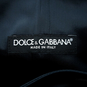 DOLCE&GABBANA ストライプ ウール 3B シングル テーラード ジレ ベスト グレー メンズ48の画像3