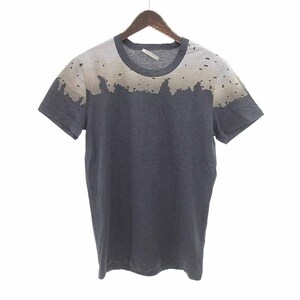 【PRICE DOWN】BOTTEGA VENETA コットン ウール 半袖 カットソー Tシャツ グレー メンズ48