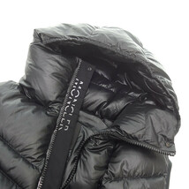 MONCLER GUNTUR GILET フーディ ダウン ベスト ブラック メンズ4_画像5