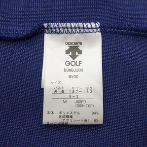 【特別価格】DESCENTE GOLF DGWQJJ00 HANA グラフィック スリーブレス ワンピース ブルー レディースMの画像4