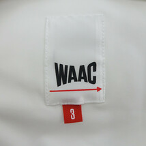 【特別価格】WAAC ゴルフ ジャージー 中綿 切替 ブルゾン ジャケット ホワイト レディース3_画像3
