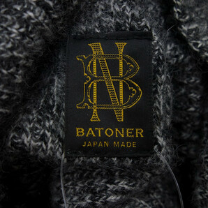 【特別価格】BATONER 18AW カシミア フォックス タートルネック セーター ニット グレー レディース1の画像3