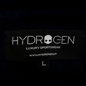 【特別価格】HYDROGEN GOLF ゴルフ バイカラー サイドライン ジップアップ パーカー ネイビー×レッド メンズLの画像3