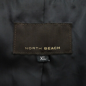 【特別価格】NORTH BEACH ラム スキン レザー M-65 ミリタリー フィールド ブルゾン ジャケット ブラック メンズXLの画像3